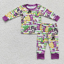 Load image into Gallery viewer, Baby Boys Mardi Gras Cartoon Pajamas clothes sets