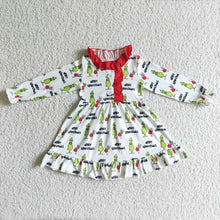 Load image into Gallery viewer, Baby girls Christmas cartoon gowns dresses