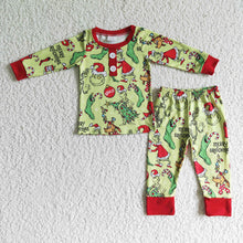 Load image into Gallery viewer, Christmas baby boys candy holiday pajamas clothes sets
