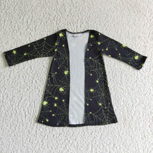 Load image into Gallery viewer, Baby girls Halloween spider jackets cardigans
