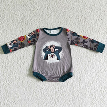 Load image into Gallery viewer, Baby girls Halloween singer long sleeve rompers