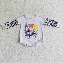 Load image into Gallery viewer, Baby girls Halloween witches long sleeve rompers