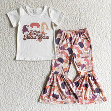 Load image into Gallery viewer, Baby Girls bunch of witch Halloween bell pants sets