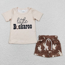 Load image into Gallery viewer, Baby Boys Rodeo Brown Shorts Sets