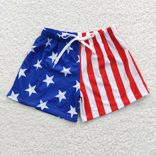 Load image into Gallery viewer, Baby Boys 4th Of July Star Western Trunks Swimsuits