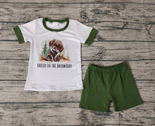 Load image into Gallery viewer, Baby Boys Toddler Dog Backwoods Stripes Shirts Shorts Clothes Sets