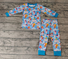 Load image into Gallery viewer, Baby Boys Blue Cookie Top Pants 2pcs Pajamas Clothes Sets