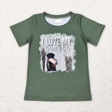 Load image into Gallery viewer, Baby Boys I Love My Gun Dog Hunting Short Sleeve Tee Shirts Tops