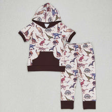 Load image into Gallery viewer, Baby Boys Hoodie Dinosaur Pants Clothes Sets