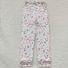 Load image into Gallery viewer, Adult Women Christmas Candy Cane Pants Pajamas