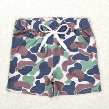 Load image into Gallery viewer, Baby Boys Green Camo Print Summer Bottom Shorts