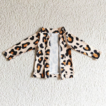 Load image into Gallery viewer, Baby girls Fall Leopard jackets cardigans Tops