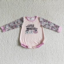 Load image into Gallery viewer, Baby girls Halloween little pink rompers