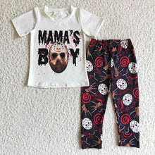 Load image into Gallery viewer, Baby boys Halloween mama's boy pants clothes sets