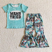 Load image into Gallery viewer, Baby Girls Mama Tried Western Bell Pants Sets