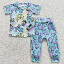 Load image into Gallery viewer, Baby Boys Green Charactor Monster Pants Clothes Sets