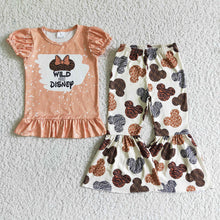 Load image into Gallery viewer, Baby Girls animal cartoon bell pants outfits clothing sets