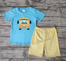 Load image into Gallery viewer, Baby boys back to school shorts sets