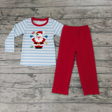 Load image into Gallery viewer, Baby Boys santa Christmas pajamas pants clothes sets