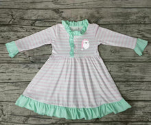 Load image into Gallery viewer, Baby girls Christmas santa long sleeve gowns dresses