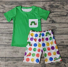 Load image into Gallery viewer, Baby boys worm summer shorts sets