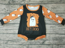 Load image into Gallery viewer, Baby girls boo long sleeve rompers