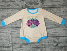 Load image into Gallery viewer, Baby girls singer tiger long sleeve rompers