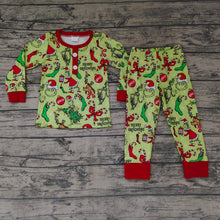 Load image into Gallery viewer, Christmas baby boys candy holiday pajamas clothes sets