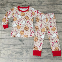 Load image into Gallery viewer, baby girls Christmas cookie candy pajamas sets