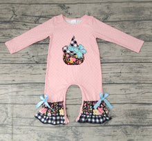 Load image into Gallery viewer, Baby girls Halloween pumpkin hats rompers