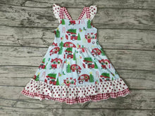 Load image into Gallery viewer, Baby girls Christmas camping dresses