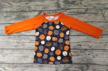 Load image into Gallery viewer, Baby Boys fall pumpkin orange shirts