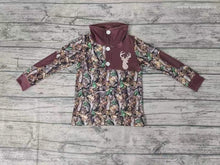 Load image into Gallery viewer, baby Boys camo deer pullover button shirts