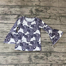 Load image into Gallery viewer, Baby girls black fall Moody shirts