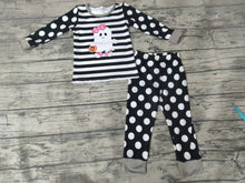Load image into Gallery viewer, Baby girls halloween ghost pajamas fall clothes sets