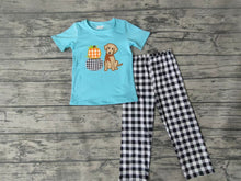 Load image into Gallery viewer, Baby boys dog pumpkin pajamas pants clothes