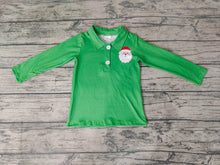 Load image into Gallery viewer, Baby boys Christmas santa green pullover shirts Tops