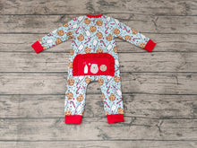 Load image into Gallery viewer, Baby girls Christmas santa milk rompers