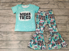 Load image into Gallery viewer, Baby Girls Mama Tried Western Bell Pants Sets