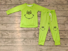 Load image into Gallery viewer, Baby kids Christmas cartoon face pants sets