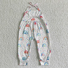 Load image into Gallery viewer, Baby girls rainbow jumpsuits