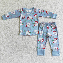 Load image into Gallery viewer, Baby boys santa Christmas pajamas pants clothes sets