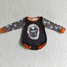 Load image into Gallery viewer, Baby girls Halloween black long sleeve rompers
