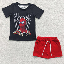 Load image into Gallery viewer, Baby Boys Red Cartoon Tee Shirts Shorts Sets