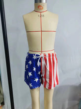 Load image into Gallery viewer, Baby Boys 4th Of July Star Western Trunks Swimsuits