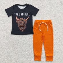 Load image into Gallery viewer, Baby Boys Take No Bull Western Pants Outfits Clothes Sets