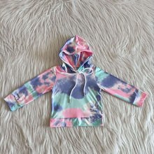 Load image into Gallery viewer, Baby Kids Tie Dye Hooded Long Sleeve Top Shirts