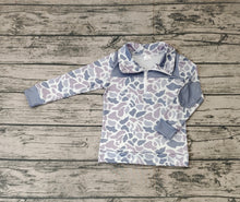 Load image into Gallery viewer, Baby Boys Camo Zip Long Sleeve Patchwork Pullovers Tops