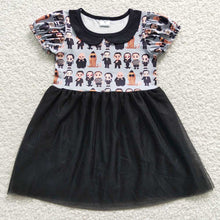 Load image into Gallery viewer, Baby Girls Black Movie Tutu Knee Length Dresses