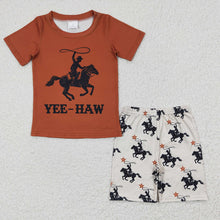 Load image into Gallery viewer, Baby Boys Rodeo Western Summer Shorts Sets